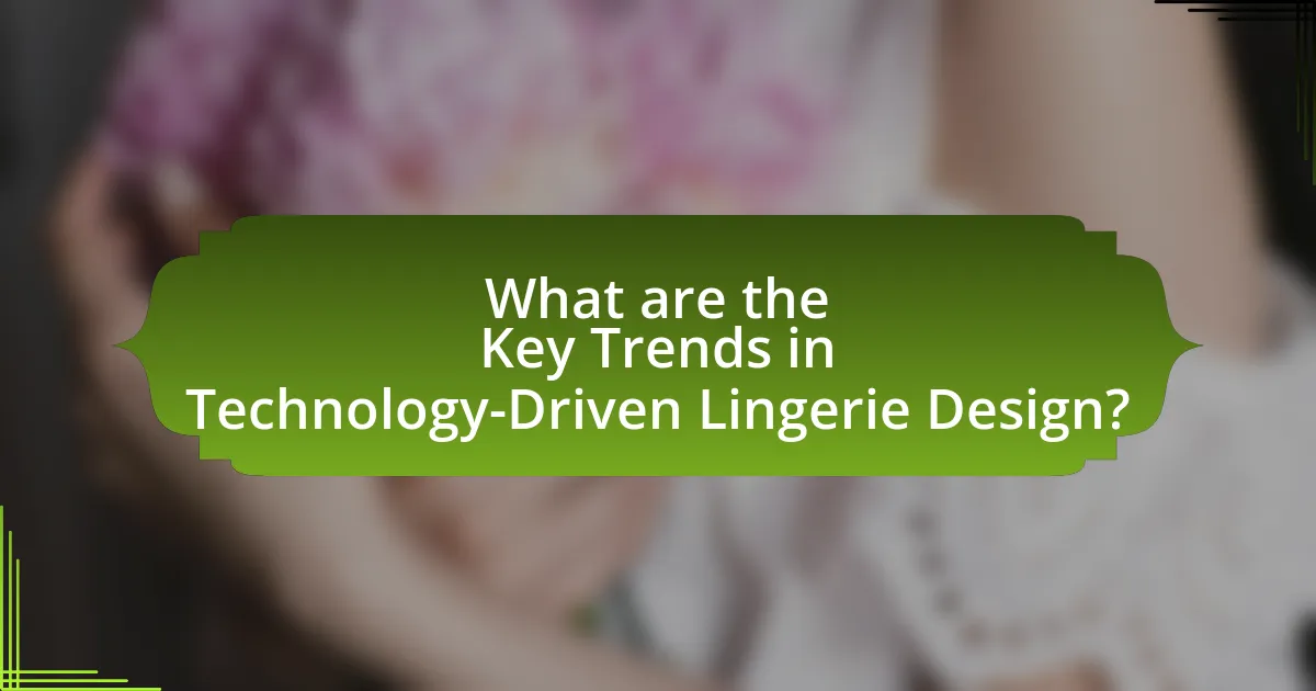 What are the Key Trends in Technology-Driven Lingerie Design?