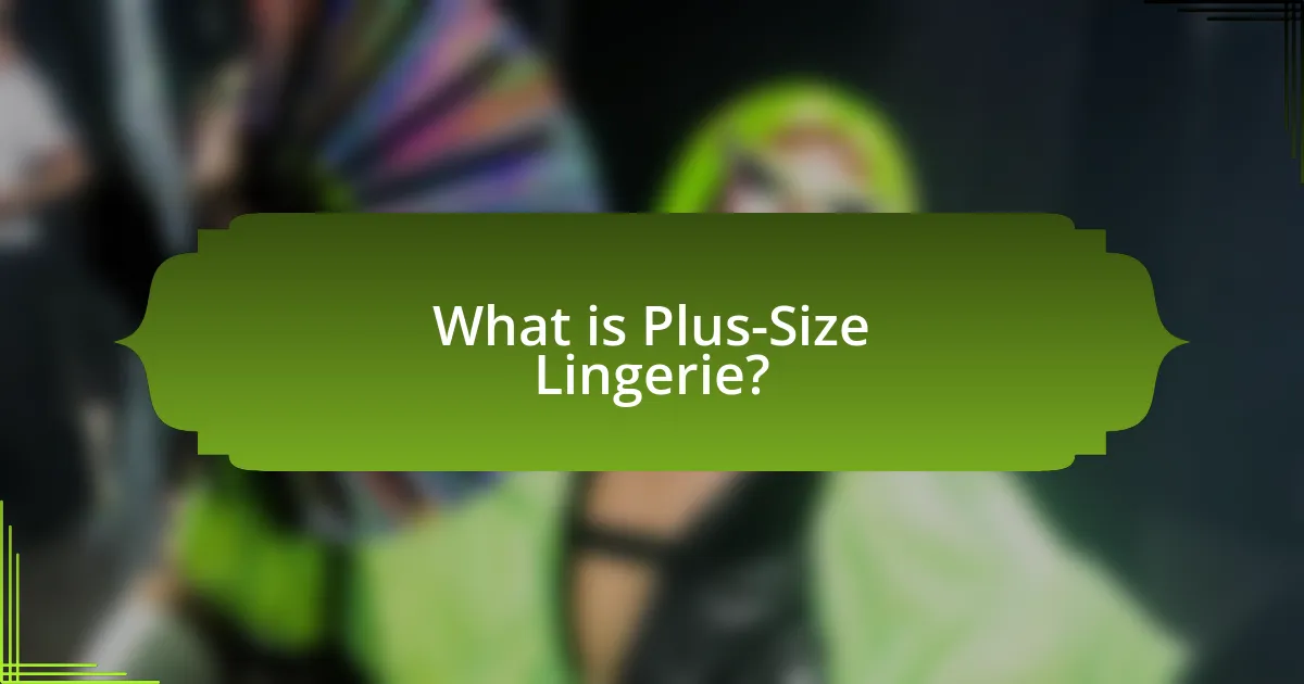 What is Plus-Size Lingerie?